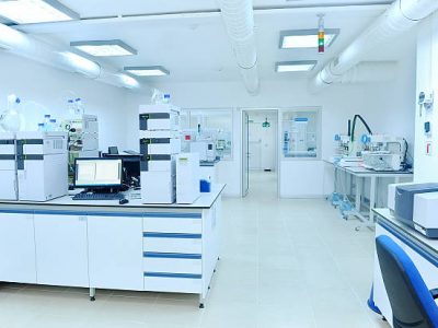 Laboratory in pharmaceutical factory